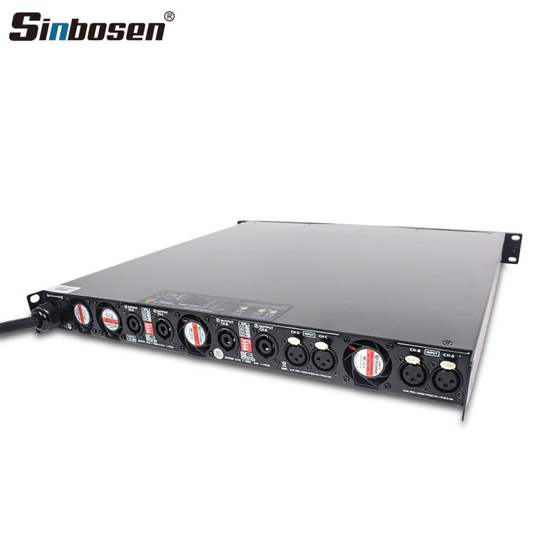 D4-2000 4 Channel High Power Mos 1u Digital Class d Audio Live Sound Amp Aluminium case Professional Amplifier