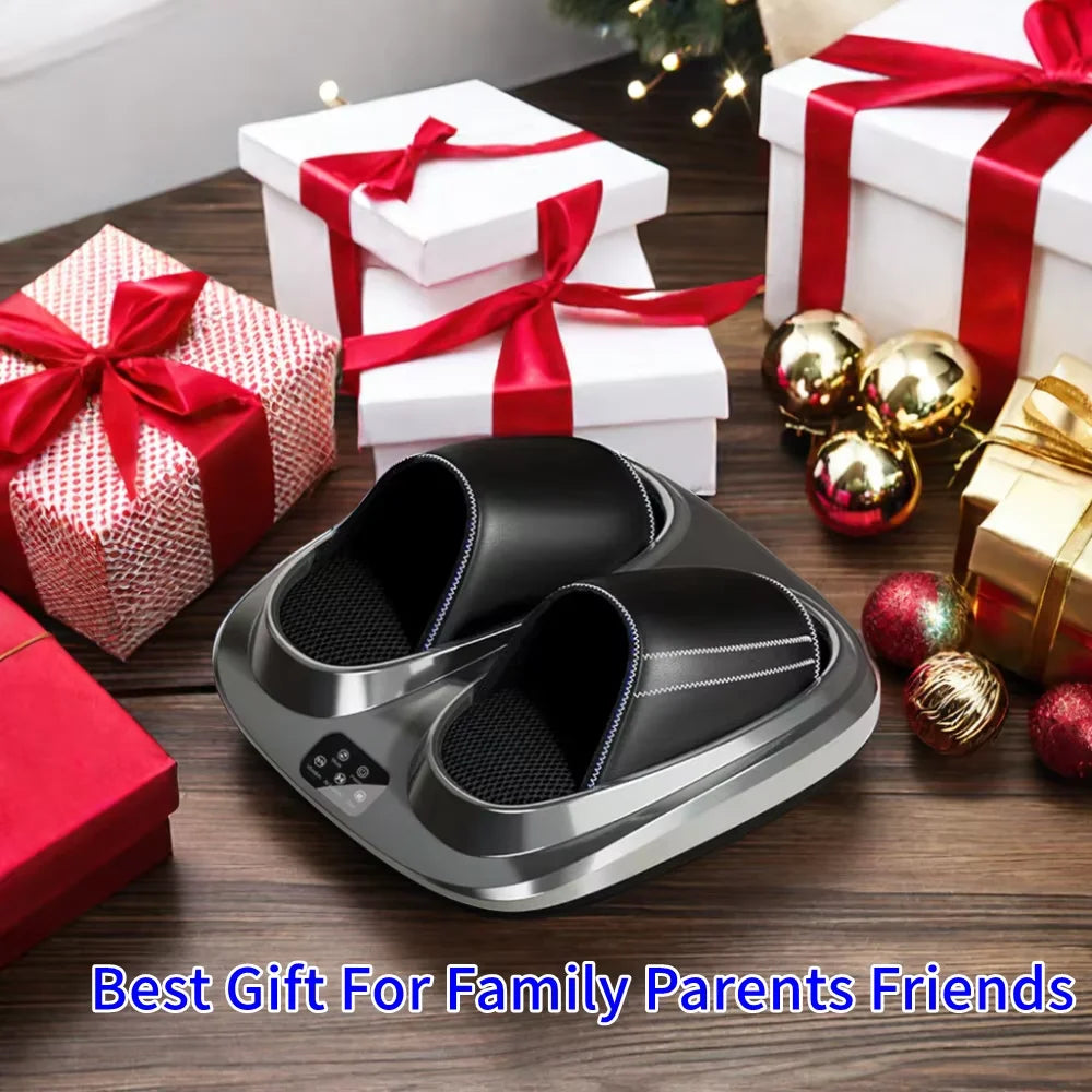 3D Shiatsu Foot Massager Machine with Kneading Heating Calf Massage Ideal Gift for Mom Dad Friends Christmas Mother's Day Gift (