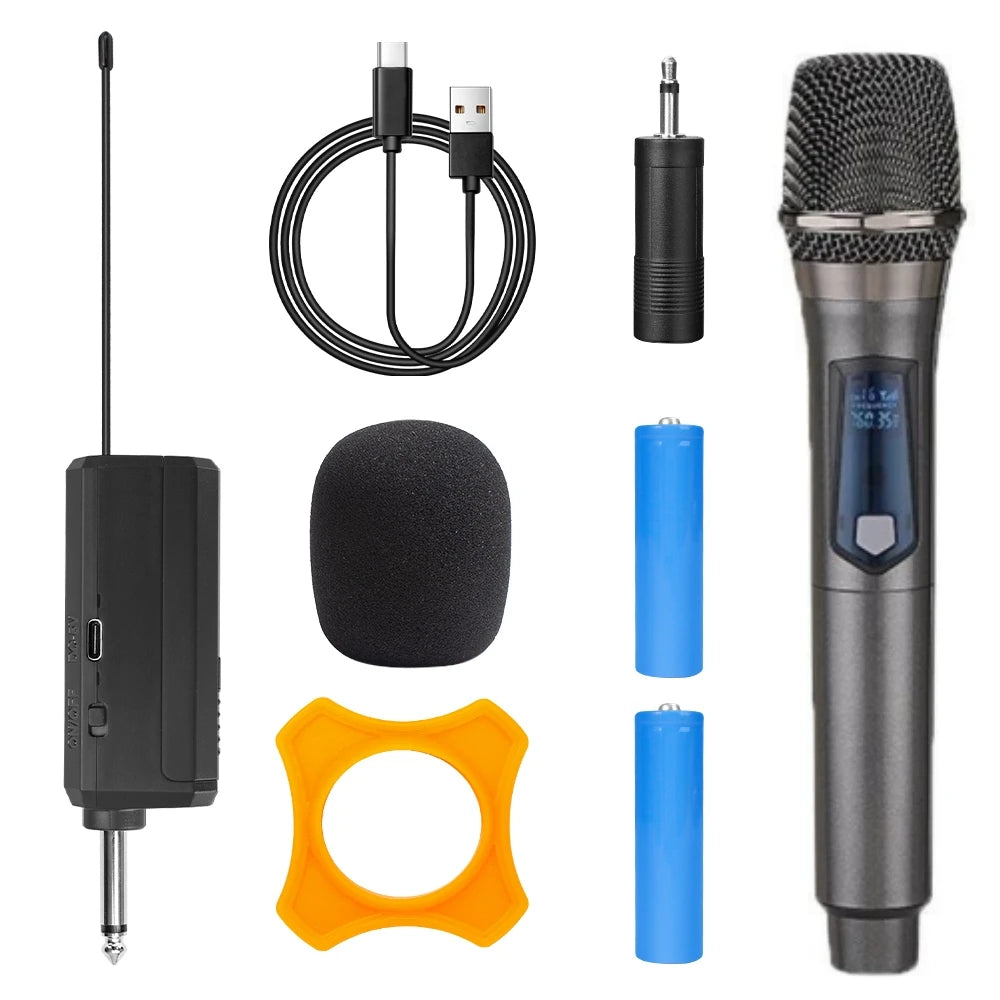 Handheld Microphone 2.4G Wireless Microphone Rechargeable Microphone Multi-Microphone Kits For Karaoke Live Party Show Meeting