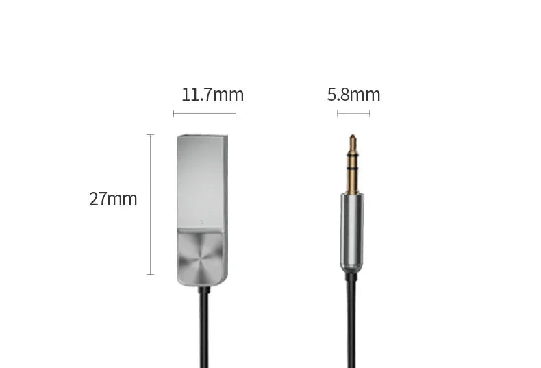 3.5mm Jack Adapter Bluetooth-Compatible 5.0 Receiver Audio Cable Wireless Receiver Car AUX For Bluetooth-Compatible Devices