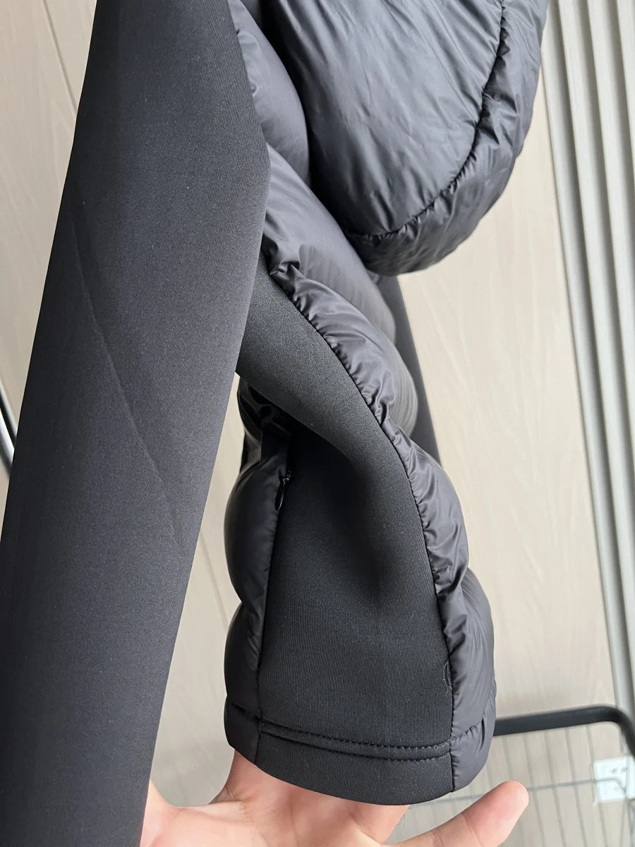 2025 Winter New Arrival Women's Lightweight Warm Down Jacket with Long Sleeves and Zippered Hooded Sports Coat 4391742