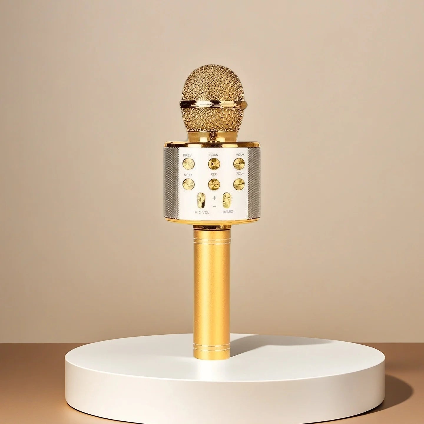 Karaoke Microphone for Kids & Adults Bluetooth Singing Mic Echo Effect, Built-in Speaker Portable for Party Travel Gifts