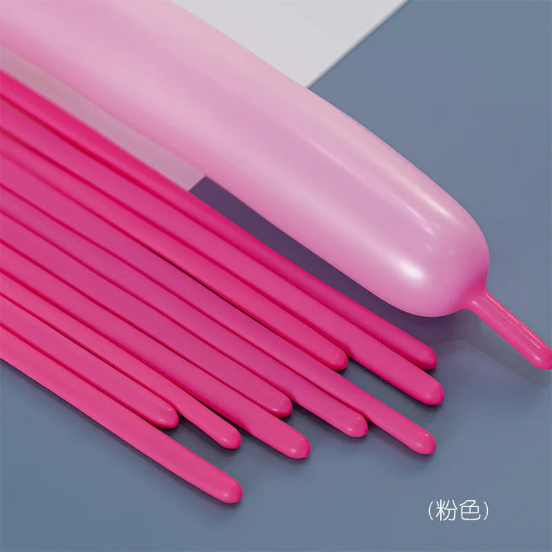 100pcs Thickening Long Balloons for Tying Arch Twisting Latex Modeling Skinny Birthday Balloon for Kids Party Wedding Decoartion