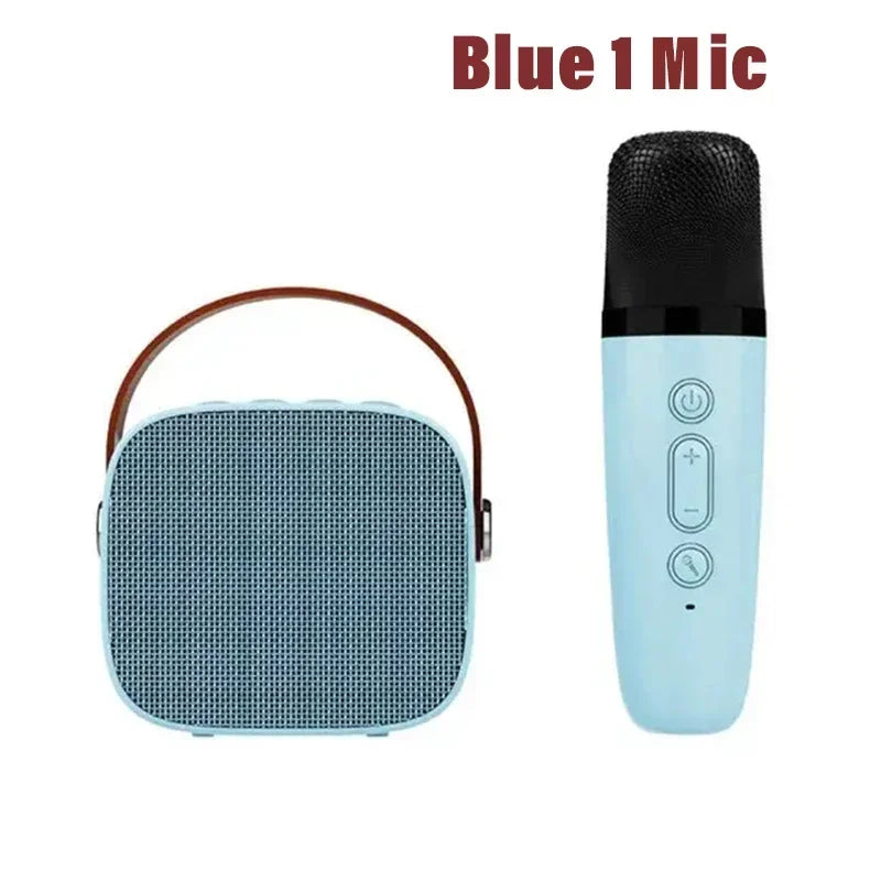 Karaoke Wireless Dual Microphones Machine KTV DSP System Bluetooth Speaker HIFI Stereo Surround For Kids And Adults Party Gift