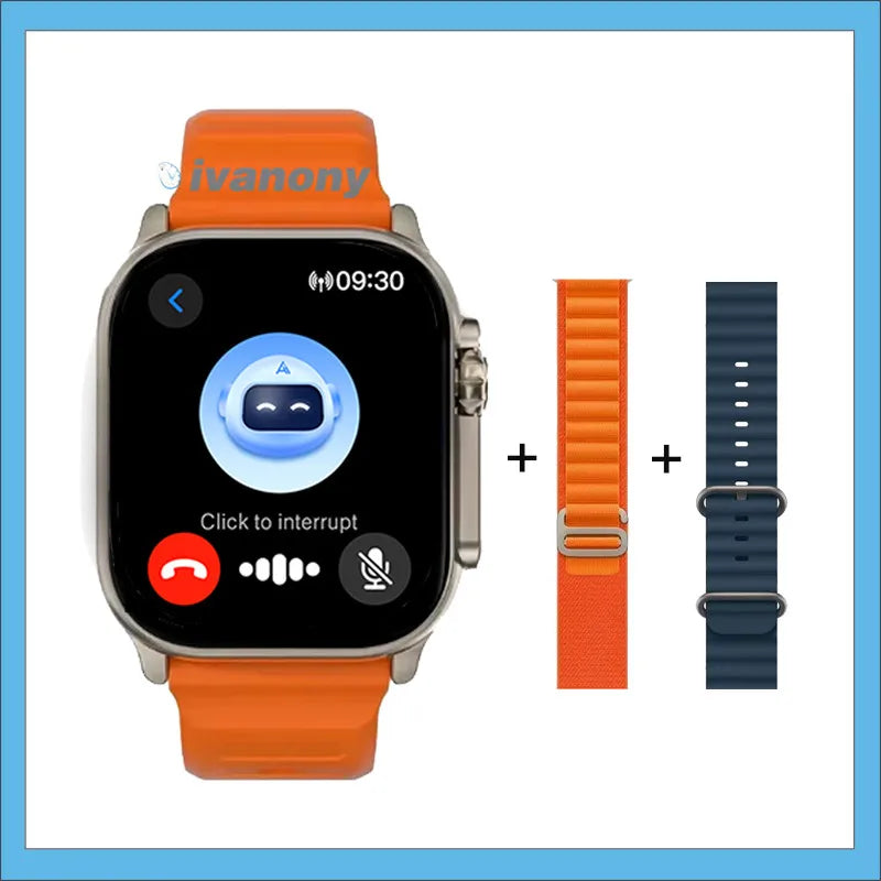 Smart Watch HK11 Ultra3 Schedule Reminder Support TWS Earphone Connect Network Sharing AI Robot Offline Voice Wake up Smartwatch