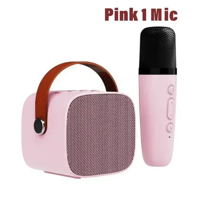 Karaoke Wireless Dual Microphones Machine KTV DSP System Bluetooth Speaker HIFI Stereo Surround For Kids And Adults Party Gift