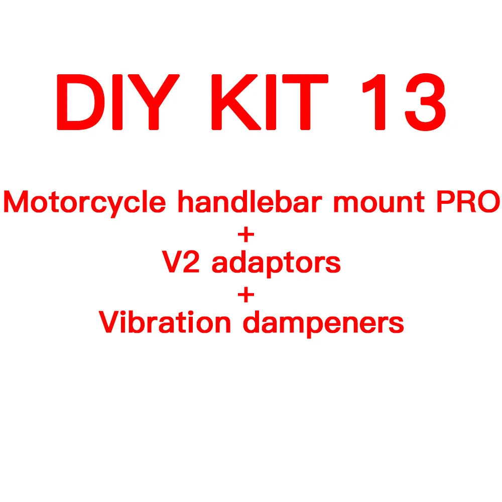Motorcycle Handlebar Stem Fork Mount Holder Phone Mount Vibration Dampener MAG Universal Adaptors Wireless Charger Mirror Brake