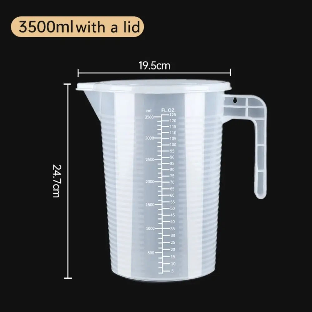 Measuring Cup Transparent Plastic Laboratory Beaker Graduated Liquid Jug Cup Kitchen Baking Cooking Measurement Scale Container