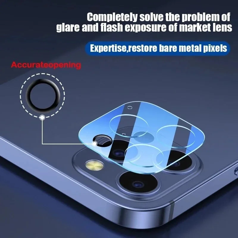 Full Cover Protective Glass 1-5Pcs For iPhone 15 11 12 13 Pro XS Max Camera Protector For iPhone 11ProMax 12 13 Mini 14 Pro Max