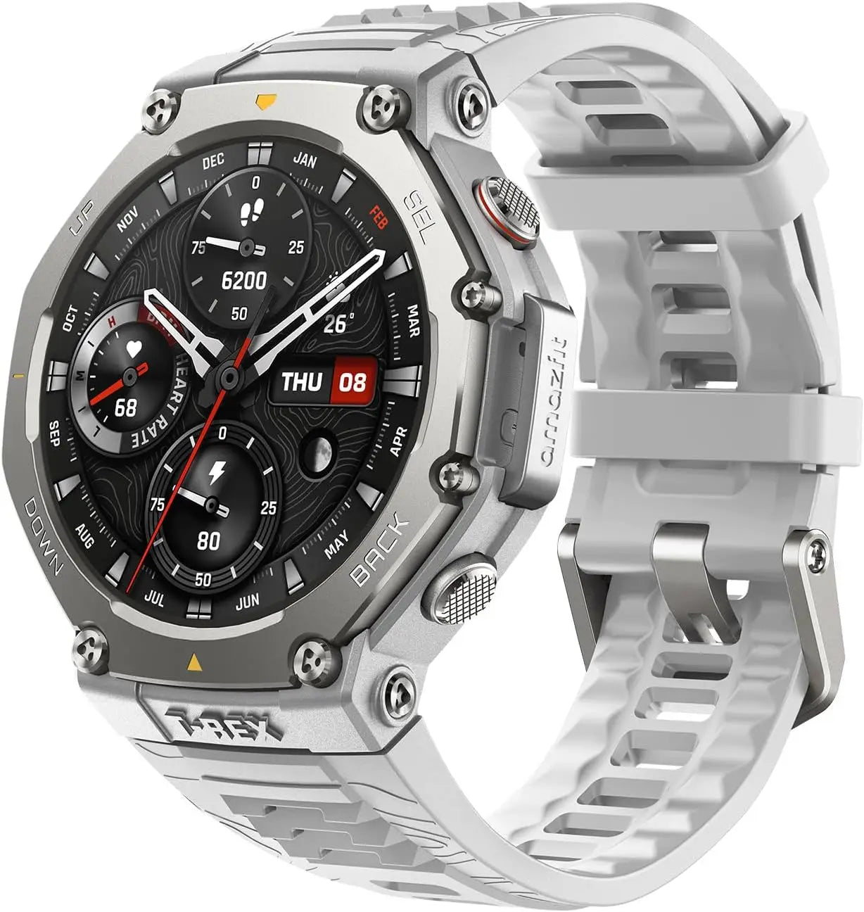 Amazfit T-Rex 3 Rugged/Military 48mm Smart Watch, GPS (with Privacy), Offline Maps, Long Battery Life, 328 Feet Re