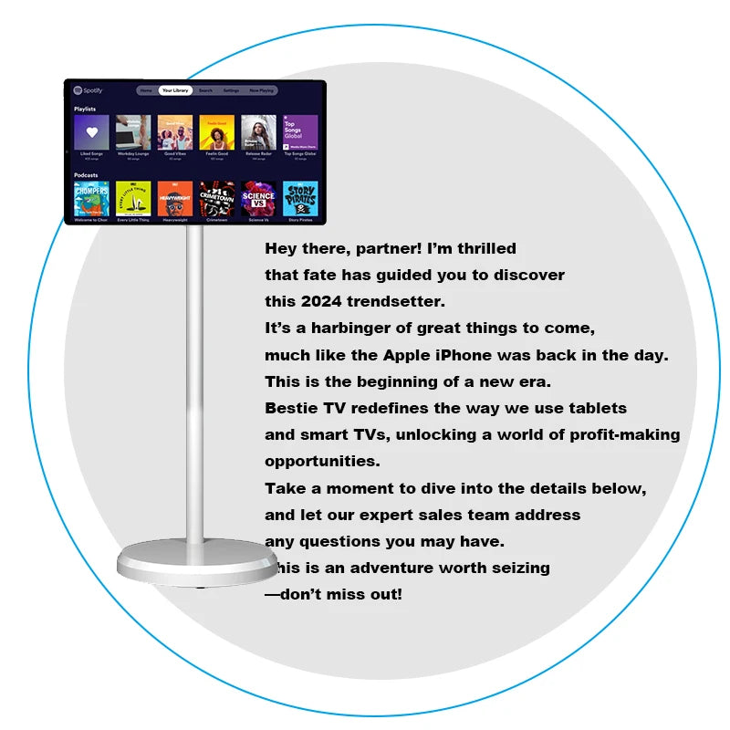 Wholesale Price 21.5 Inch Internet Tv Build In 5 Hours Battery Interactive Smart Led Tv Smart Tv With Ips Touch Screen