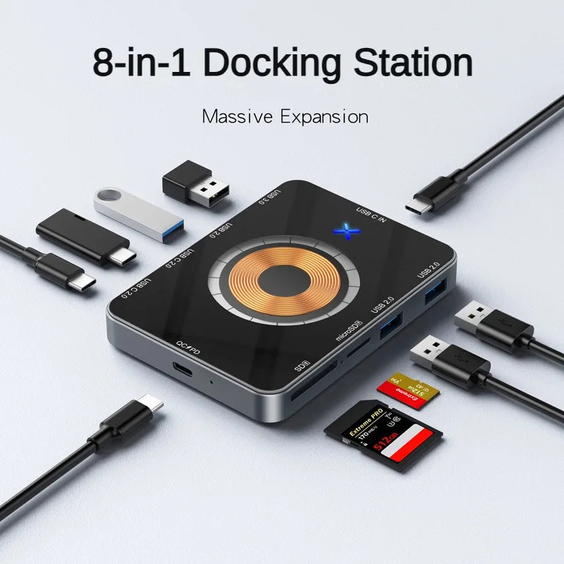 USB Type-C Hub with HDMI - Essential PC Accessories Docking Station Compatible with MacBook Pro Air Mini and Laptops usb 3.0