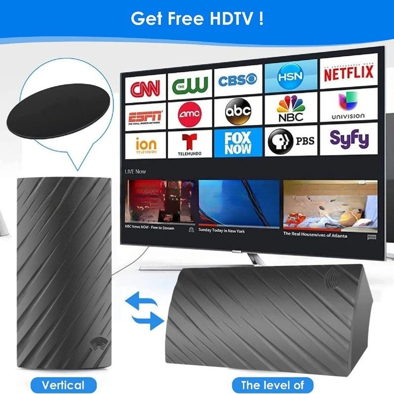 HDTV Digita Antenna for All Smart/Old TV with Amplifier Signal Booster for Local Channels Indoor ATSC DVB-T/T2 ISDB-T DMB-T/H
