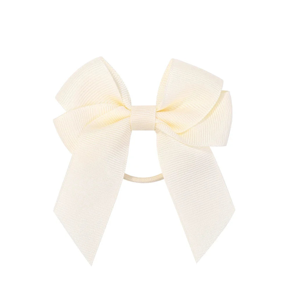 3.15inches Solid Color Hair Ribbon Hair Band for Girls Toddler Cheer Up Bows Head Rope Kids Headwear Ponytail Hair Accessories