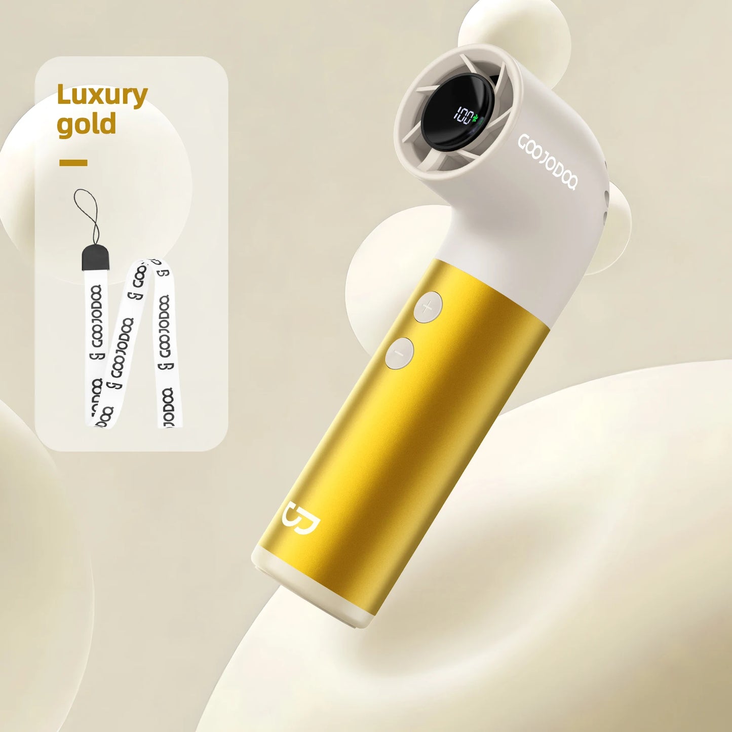 GOOJODOQ Mini 150G Ultra-light Water Pipe High-speed Fan 12M/s Uniquely stylish turbo fan Aluminum alloy handle