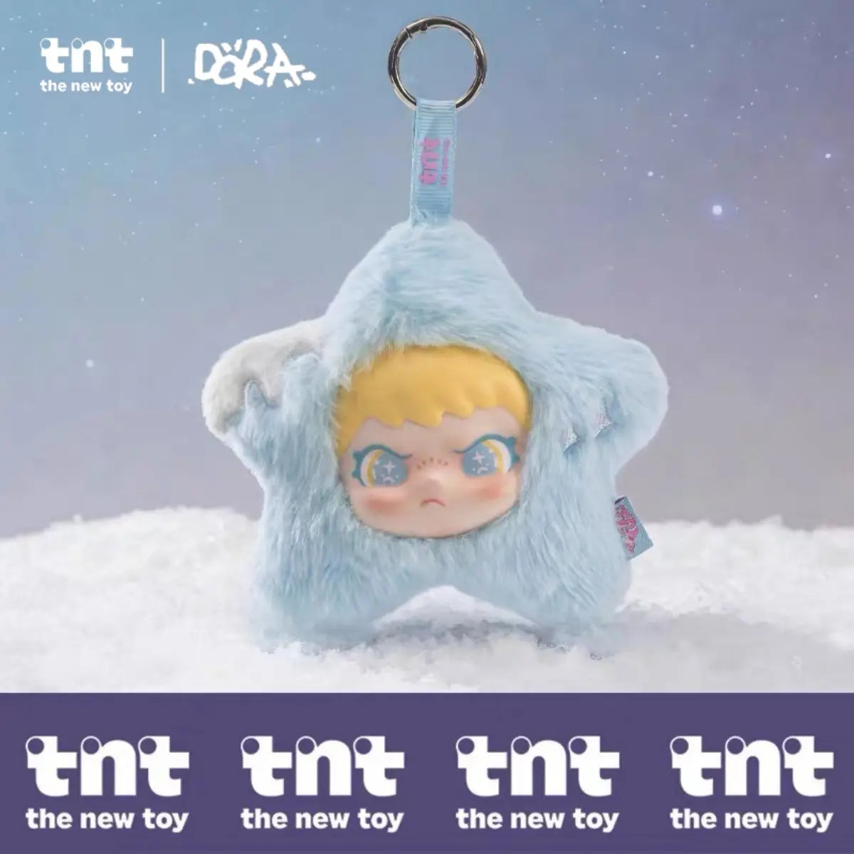 【Tntspace】Dora Moonlit Starlight Series Vinyl & Plush Keychain Blind Box | Mystery Collectible