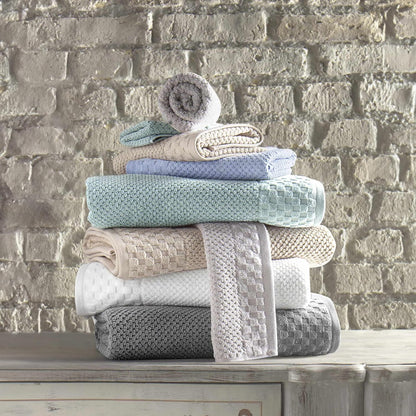 Classic Turkish Towels CTT - Luxury 6 Piece Towel Set, 100% Turkish Cotton, Quick Drying, Highly Absorbent & Comfy, Includes 2 Bath Towels, 2 Hand Towels & 2 Washcloths | (White)