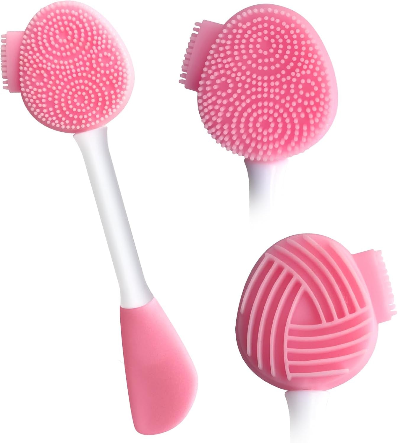 MUIIGOOD Silicone Face Scrubber Face Mask Brush Exfoliating Lip Cleansing Facial Cleansing/Wash Brush Exfoliator Blackhead Skin Care Tool Makeup Removes Dead & Dry Skin for Women Grils Men