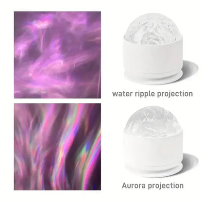 [2026 New Upgrade] 2-In-1 Ocean Wave Projector & Shower Light - 16-Color LED Bedroom Light with 3D Water Ripple Effect, Usb-Powered Remote-Controlled Ambient Light Tiktokshop Limited-Time Flash Sale