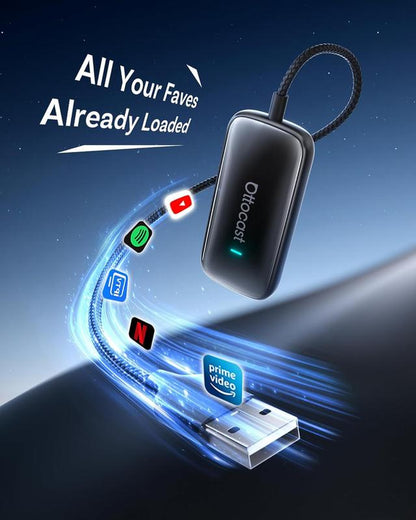 OTTOCAST PLAY2VIDEO ULTRA WIRELESS CARPLAY ANDROID AUTO AI BOX