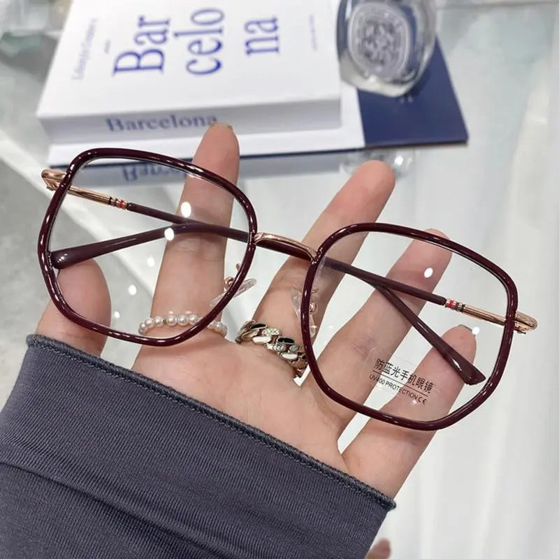 Ultra-Light Blue Light Blocking Glasses Trendy Minimalist Eyewear for Screen Use anti Eye Strain Computer Glasses for Work Gaming Study Daily Wear Comfortable All-Day Use