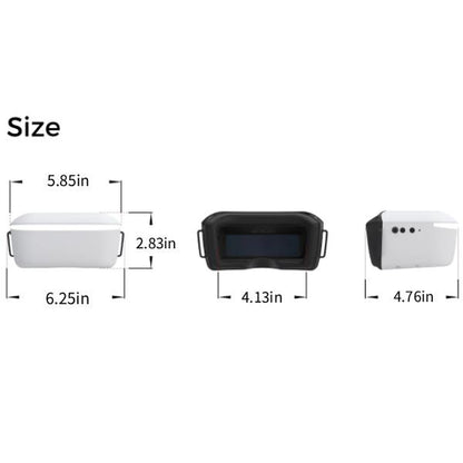 CADDXFPV Walksnail Avatar HD FPV Goggles L – 1080P 4.5-Inch Screen, Head Tracking, Immersive Flight Experience, PPM Signal, Micro SD Slot, Lens Customization, Compatible with All Walksnail VTX Kits