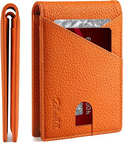Zitahli Bifold Wallets for Men - Slim RFID Leather Credit Card Holder for 6-11 Cards, Minimalist Thin Wallet with ID Window & Cash Slot,Front Pockt Carteras Para Hombres, Birthday Gifts for Men | Slim