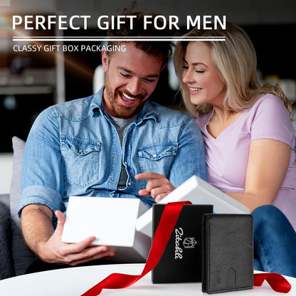 Zitahli Bifold Wallets for Men - Slim RFID Leather Credit Card Holder for 6-11 Cards, Minimalist Thin Wallet with ID Window & Cash Slot,Front Pockt Carteras Para Hombres, Birthday Gifts for Men | Slim
