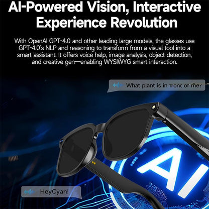 Smart AI Camera Glasses with 8MP Photochromic Lenses ,Button Touch Adjustment for Travel Outdoor Adventures Hands-Free Photography 160+Languages Real-Time Translation Bluetooth Wireless Wearable Video Recording UV Protection