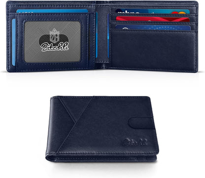 Zitahli Bifold Wallets for Men - Slim RFID Leather Credit Card Holder for 6-11 Cards, Minimalist Thin Wallet with ID Window & Cash Slot,Front Pockt Carteras Para Hombres, Birthday Gifts for Men | Slim