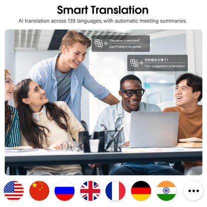 [Valentine'S Day] Coucur 2026 New G1-AI 4K Smart Camera Glasses with 6-Axis Stabilization AI Photo Recognition, Real-Time Translation & Charging Case, ENC Noise Reduction for Bluetooth Calls,Stylish Travel Accessory-2 Pairs of Interchangeable Lenses