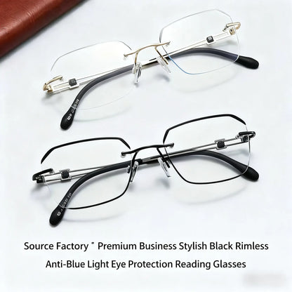 High-Definition Blue Light Blocking Reading Glasses, Anti-Blue Protection for Computer TV and Reading, Comfortable Wear with Soft Silicone Nose Pads