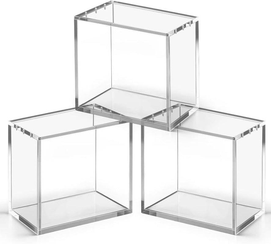 ETB Acrylic Clear Magnetic Display Case, 5Mm Thick Uv-Resistant Display Box, Magnetic Closure Made Easy Top Loading Ultra Boxes for Display Compatible with PKMN Booster Boxes, 1 Count Dustproof and Waterproof Display Box Card Protector(1-Pack)