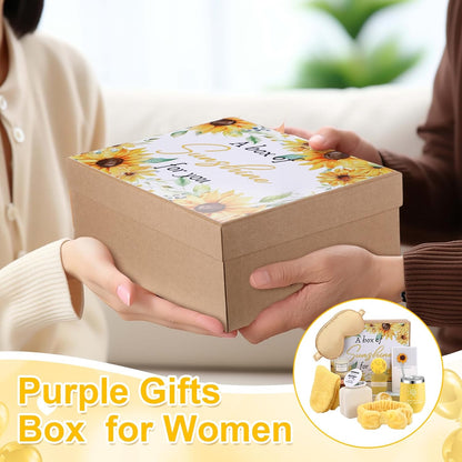 Nuogo 13 Pcs Birthday Gifts for Women Spa Basket Set for Women Mother'S Day Gifts Mirrors Socks Steamers Jewelry Case Bath Robe Mom Nurse Girlfriend Wife
