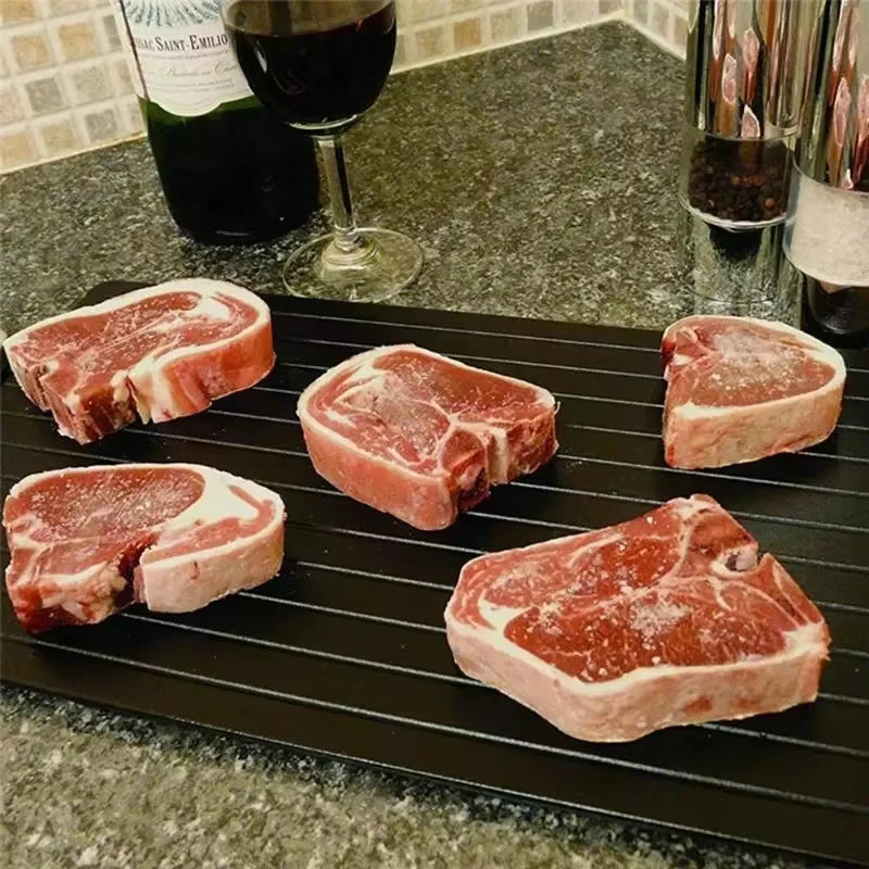 Fast Defrosting Tray Planche Decongelation Thaw Frozen Food Meat Fruit Quick Defrosting Plate Board Defrost Tray Kitchen Gadgets