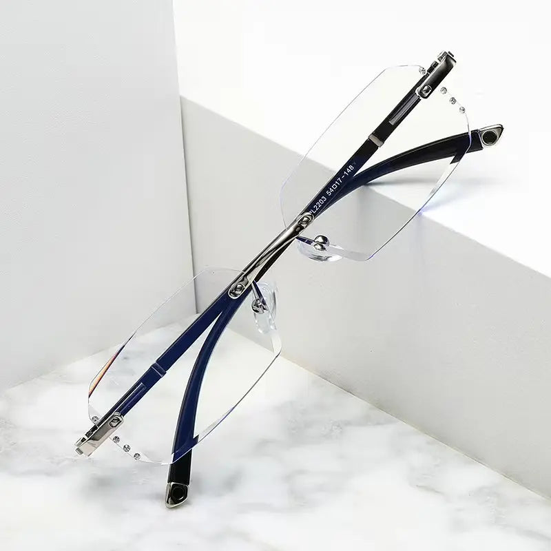 High-Definition Blue Light Blocking Reading Glasses, Anti-Blue Protection for Computer TV and Reading, Comfortable Wear with Soft Silicone Nose Pads