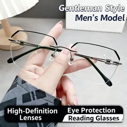 High-Definition Blue Light Blocking Reading Glasses, Anti-Blue Protection for Computer TV and Reading, Comfortable Wear with Soft Silicone Nose Pads