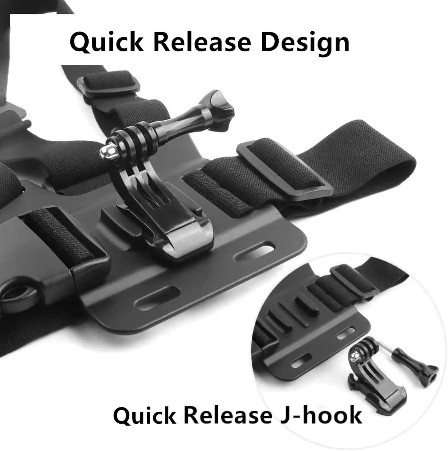 SJCAM 2Pcs Action Camera Accessories Set - Head Strap Mount + Chest Mount Harness, for SJCAM C110Plus/C100Plus/C300/C400/Sj20 SJ4K /Gopro Hero 13 12 11 10 9 8 7 6 5 4/AKASO Ek7000/V50/Brave 7/DJI Action Camera