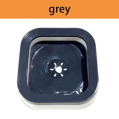 1PC Dog Floating Water Bowl No Spill Slow Water Feeder Dog Bowl Non-Slip Pet Drinking Fountain