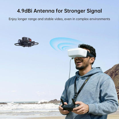 CADDXFPV Walksnail Avatar HD FPV Goggles L – 1080P 4.5-Inch Screen, Head Tracking, Immersive Flight Experience, PPM Signal, Micro SD Slot, Lens Customization, Compatible with All Walksnail VTX Kits
