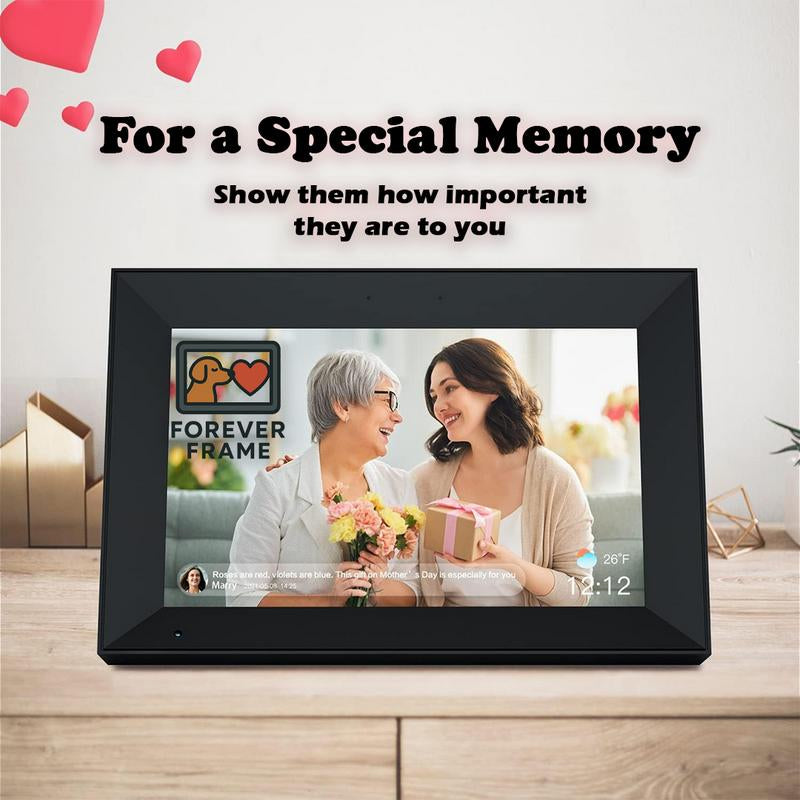 10.1" Wifi Digital Photo Frame with Touch Screen & 32GB Storage - Smart Display for Your Favorite Memories