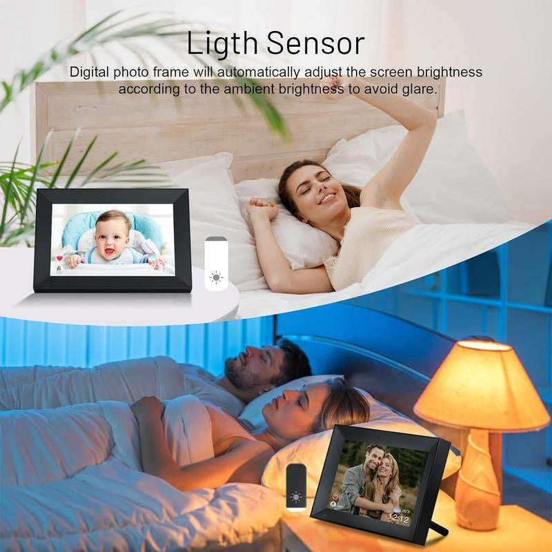 10.1" Wifi Digital Photo Frame with Touch Screen & 32GB Storage - Smart Display for Your Favorite Memories