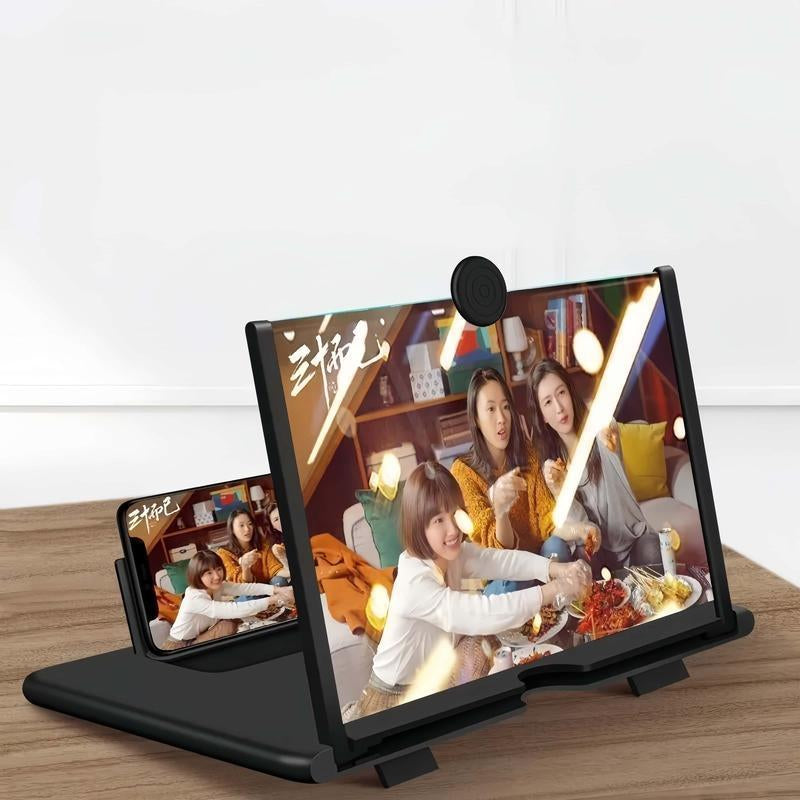 Mobile Phone Magnifier - Ultra-Hd Screen Magnifier for Easy TV Eye Protection Viewing Dual Orientation for Landscapes and Portrait Use Full-Screen Mobile Phone Magnification