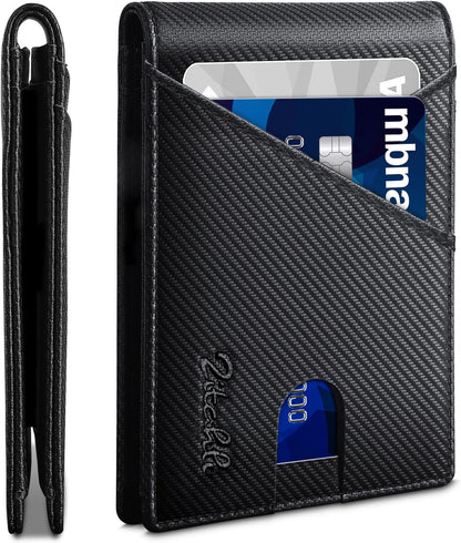 Zitahli Bifold Wallets for Men - Slim RFID Leather Credit Card Holder for 6-11 Cards, Minimalist Thin Wallet with ID Window & Cash Slot,Front Pockt Carteras Para Hombres, Birthday Gifts for Men | Slim