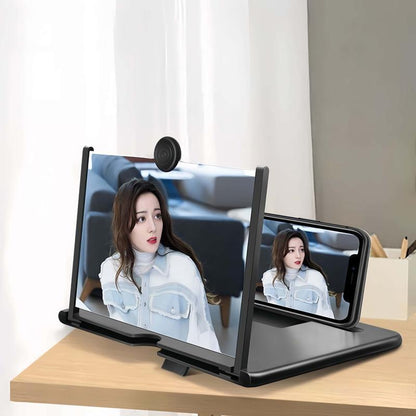 Mobile Phone Magnifier - Ultra-Hd Screen Magnifier for Easy TV Eye Protection Viewing Dual Orientation for Landscapes and Portrait Use Full-Screen Mobile Phone Magnification