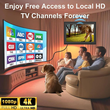 Indoor Digital HDTV Antenna, 12' Coaxial Cable, Superior Reception Range & Signal Reliability, Supports 4K Smart Tvs, OTA Broadcast & Nextgen TV, Easy Install Antenna with Signal Booster, Picture Frame Design for Local Channels Tiktokshopblackfriday