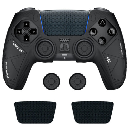 VIDPPLUING Playstation 5 Controller Silicone Protective Case Skin-Friendly Non-Slip Sweat-Proof Drop-Proof Joystick Cap Set for Enhanced Control Tactical Gloves & Protective Covers