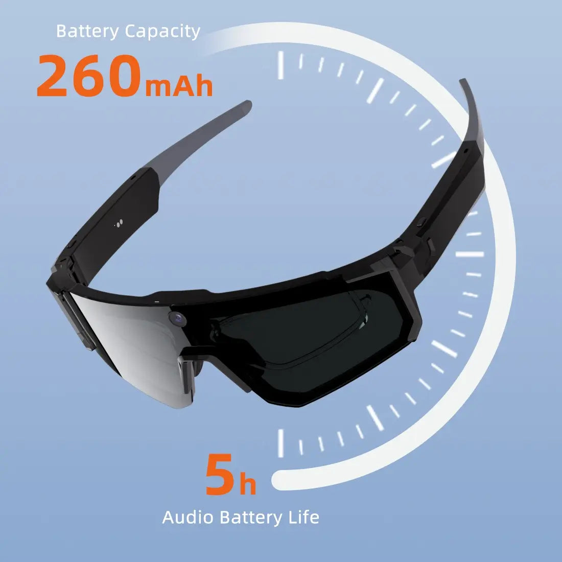 2026 Smart Sports Camera Glasses 32MP HD Bluetooth AI Voice Recognition 160 Languages Polarized UV Protection for Running Cycling Hiking Travel IP54 Resistant