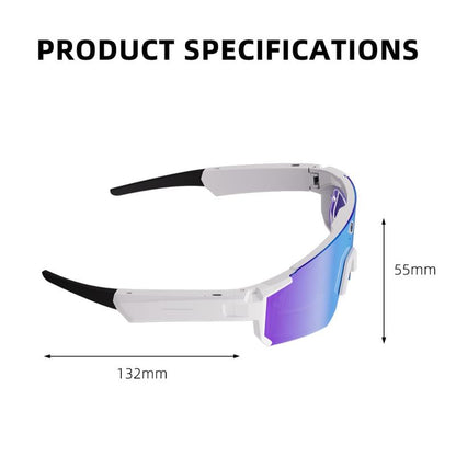 AI Smart Sports Camera Glasses: 2K Video/Photo + 260Mah Long Battery + HD Calls | Waterproof for Cycling/Skiing/Hiking | Perfect for New Year’S Long Weekend Getaways