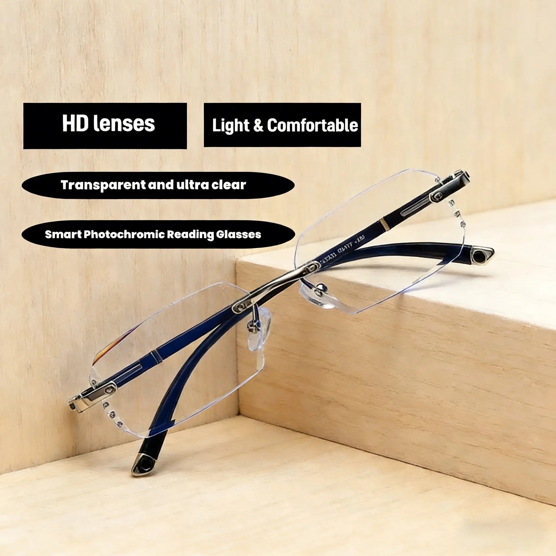 High-Definition Blue Light Blocking Reading Glasses, Anti-Blue Protection for Computer TV and Reading, Comfortable Wear with Soft Silicone Nose Pads
